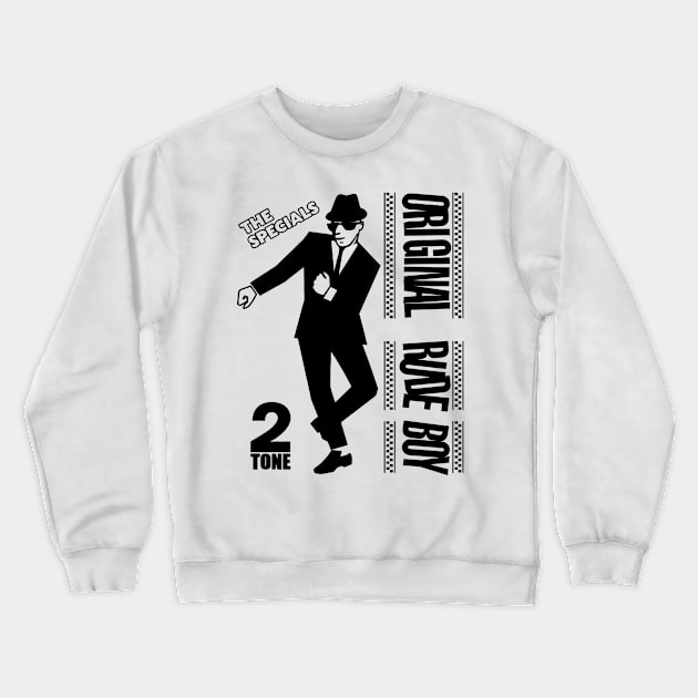 The Specials Band Enjoy Popular With Many Songs Retro The Specials 2Tone Rude Boy 2 Tone Crewneck Sweatshirt by morningmarcel